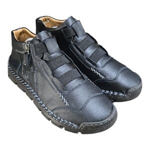 Mens Outdoor Comfortable Chukka Ankle Boots Genuine Leather Size 10